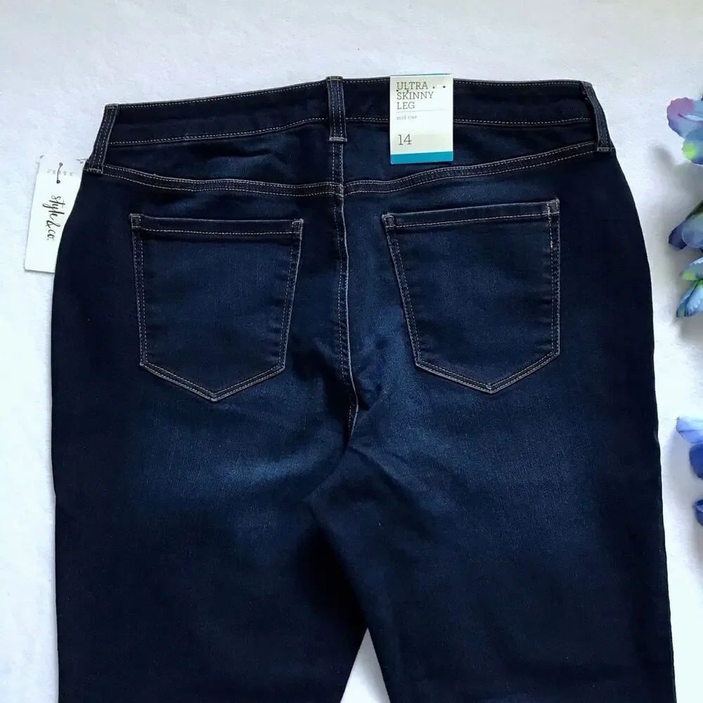 Style & Co. NWT Ultra Skinny Leg Jeans Women 14